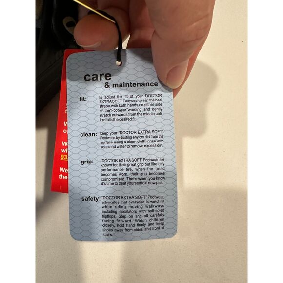 NWT Doctor Soft Black Slip on Comfort Shoes Size Men 10 Women 12 - Picture 5 of 7